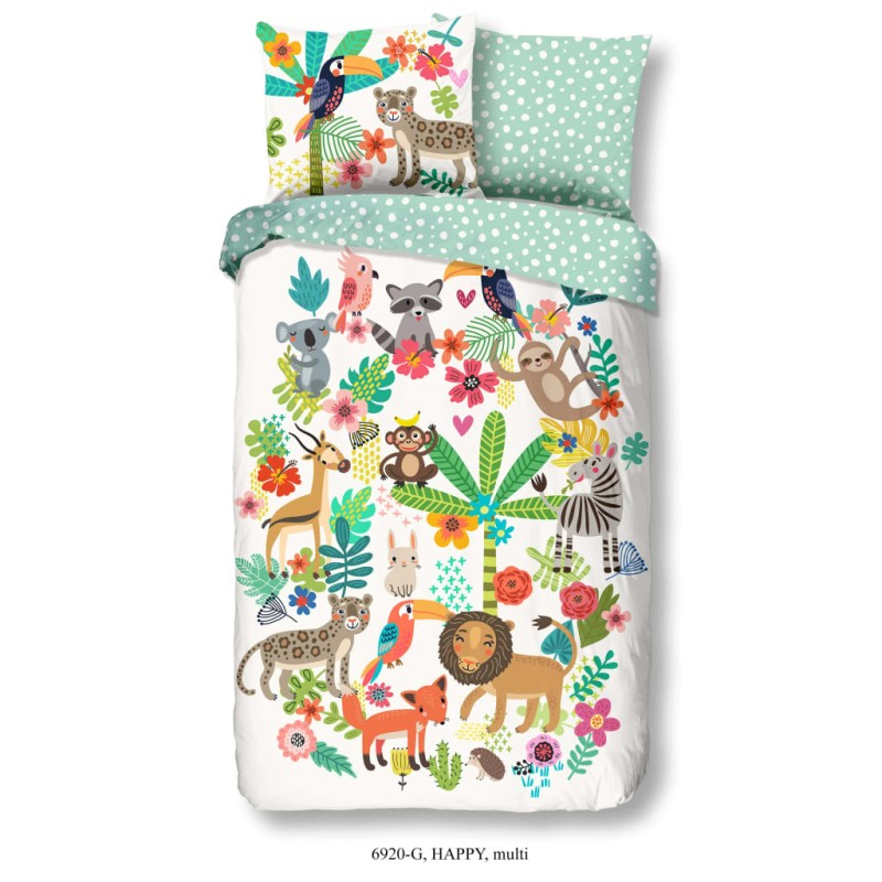 Good Morning Kinder Bettwäsche-Set Happy 140×200/220 cm Good Morning Kinder Bettwäsche-Set Happy 140×200/220 cm