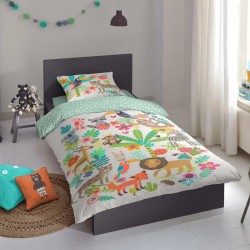 Good Morning Kinder Bettwäsche-Set Happy 140×200/220 cm