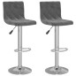 Barhocker 2 Stk. Dunkelgrau Samt Barhocker 2 Stk. Dunkelgrau Samt
