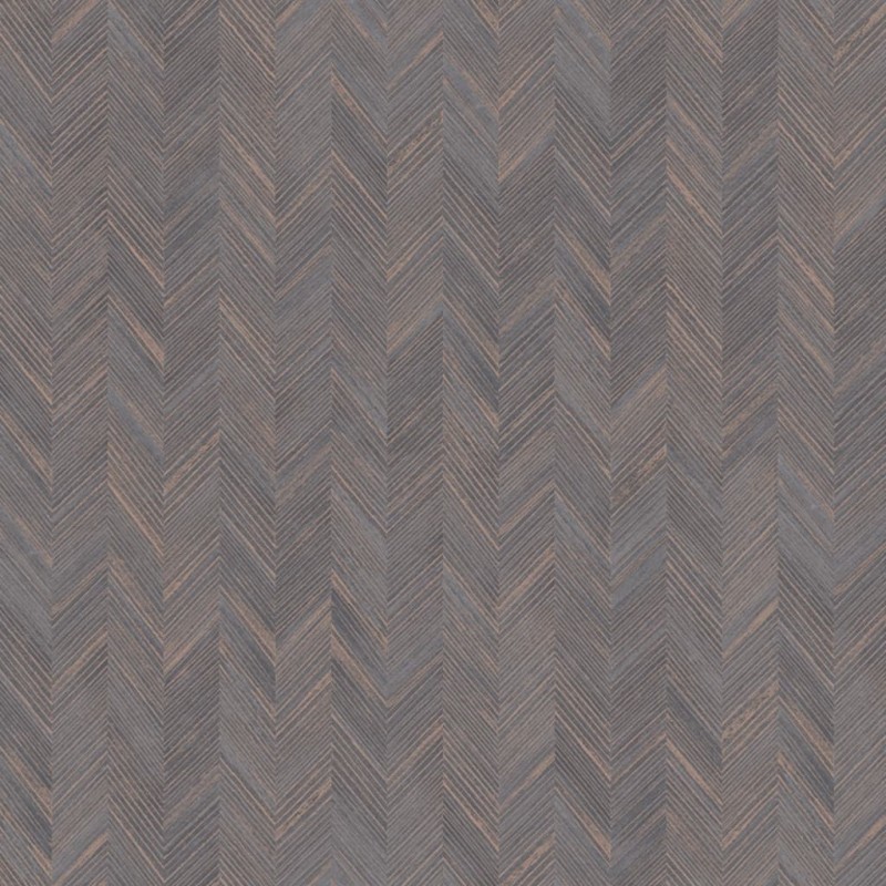 DUTCH WALLCOVERINGS Tapete Fischgrätmuster Braun und Golden DUTCH WALLCOVERINGS Tapete Fischgrätmuster Braun und Golden