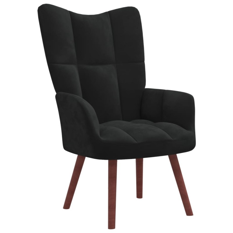 vidaXL Relaxsessel Schwarz Samt vidaXL Relaxsessel Schwarz Samt