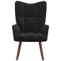 vidaXL Relaxsessel Schwarz Samt vidaXL Relaxsessel Schwarz Samt
