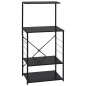 vidaXL Mikrowellenregal Schwarz 60x39,6x123 cm Holzwerkstoff vidaXL Mikrowellenregal Schwarz 60x39,6x123 cm Holzwerkstoff