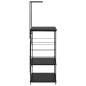 vidaXL Mikrowellenregal Schwarz 60x39,6x123 cm Holzwerkstoff vidaXL Mikrowellenregal Schwarz 60x39,6x123 cm Holzwerkstoff