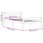 vidaXL Massivholzbett Kiefer 100x200 cm vidaXL Massivholzbett Kiefer 100x200 cm