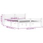 vidaXL Massivholzbett Kiefer 160x200 cm vidaXL Massivholzbett Kiefer 160x200 cm
