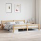 vidaXL Massivholzbett Kiefer 200x200 cm vidaXL Massivholzbett Kiefer 200x200 cm