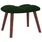 vidaXL Relaxsessel mit Hocker Dunkelgrün Samt vidaXL Relaxsessel mit Hocker Dunkelgrün Samt
