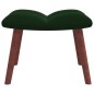 vidaXL Relaxsessel mit Hocker Dunkelgrün Samt vidaXL Relaxsessel mit Hocker Dunkelgrün Samt