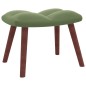 vidaXL Relaxsessel mit Hocker Hellgrün Samt vidaXL Relaxsessel mit Hocker Hellgrün Samt
