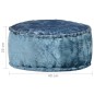 vidaXL Pouf Rund Samt 40x20 cm Blau vidaXL Pouf Rund Samt 40x20 cm Blau