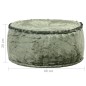 vidaXL Pouf Rund Samt 40x20 cm Grün vidaXL Pouf Rund Samt 40x20 cm Grün