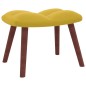 vidaXL Relaxsessel mit Hocker Senfgelb Samt vidaXL Relaxsessel mit Hocker Senfgelb Samt