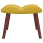 vidaXL Relaxsessel mit Hocker Senfgelb Samt vidaXL Relaxsessel mit Hocker Senfgelb Samt