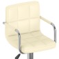 Barhocker 2 Stk. Creme Kunstleder Barhocker 2 Stk. Creme Kunstleder