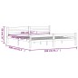 vidaXL Massivholzbett Dunkelgrau Kiefer 200x200 cm vidaXL Massivholzbett Dunkelgrau Kiefer 200x200 cm