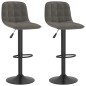 Barhocker 2 Stk. Dunkelgrau Samt Barhocker 2 Stk. Dunkelgrau Samt