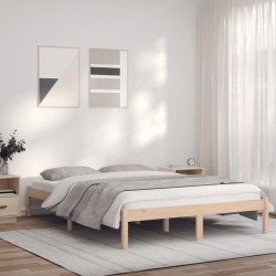 vidaXL Massivholzbett 120x190 cm Kiefer 4FT Small Double