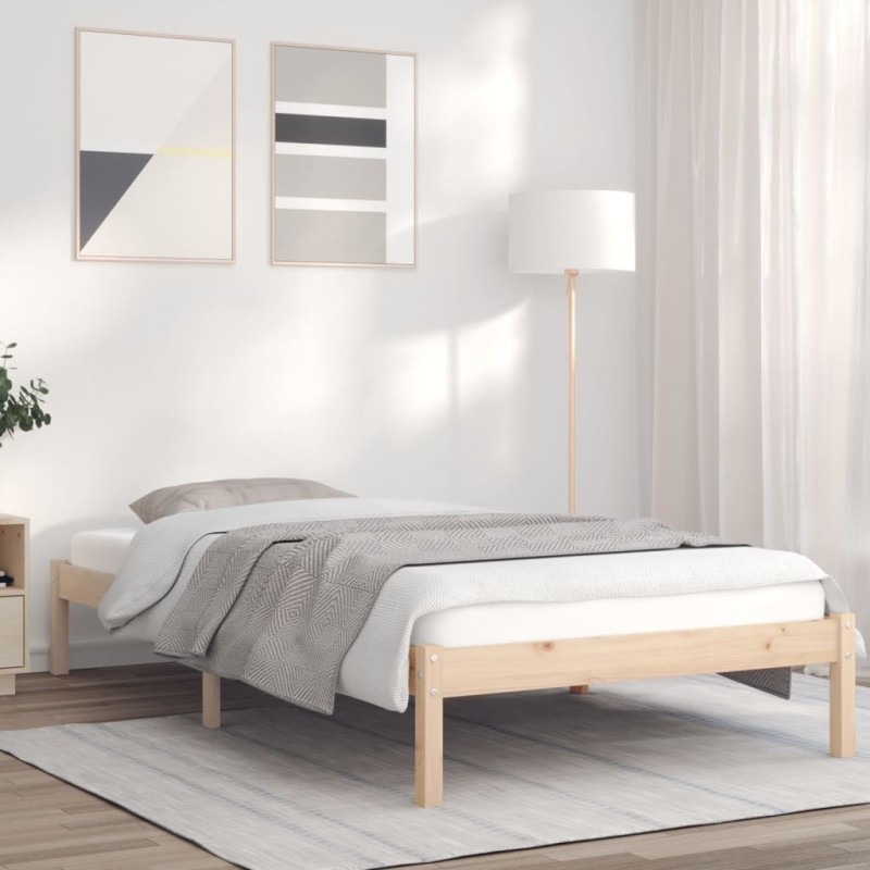 vidaXL Massivholzbett 75x190 cm Kiefer 2FT6 Small Single vidaXL Massivholzbett 75x190 cm Kiefer 2FT6 Small Single