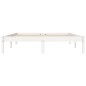 vidaXL Massivholzbett Weiß 135x190 cm Kiefer 4FT6 Double vidaXL Massivholzbett Weiß 135x190 cm Kiefer 4FT6 Double