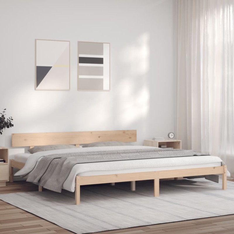 vidaXL Massivholzbett 180x200 cm Kiefer 6FT Super King vidaXL Massivholzbett 180x200 cm Kiefer 6FT Super King