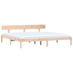 vidaXL Massivholzbett 180x200 cm Kiefer 6FT Super King