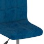 Drehbarer Barhocker Blau Samt Drehbarer Barhocker Blau Samt