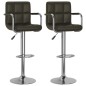 Barhocker 2 Stk. Braun Kunstleder Barhocker 2 Stk. Braun Kunstleder