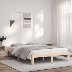 vidaXL Massivholzbett 120x190 cm Kiefer 4FT Small Double