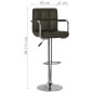 Barhocker 2 Stk. Braun Kunstleder Barhocker 2 Stk. Braun Kunstleder