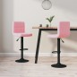 Barhocker 2 Stk. Rosa Samt Barhocker 2 Stk. Rosa Samt