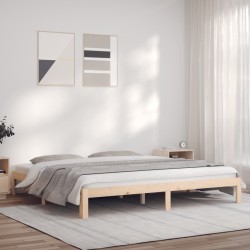vidaXL Massivholzbett 200x200 cm Kiefer