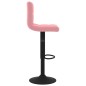 Barhocker 2 Stk. Rosa Samt Barhocker 2 Stk. Rosa Samt