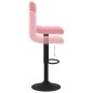Barhocker 2 Stk. Rosa Samt Barhocker 2 Stk. Rosa Samt