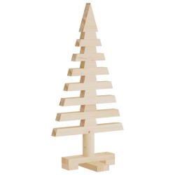 vidaXL Weihnachtsbaum Holz zum Schmücken 60 cm Massivholz Kiefer