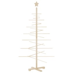 vidaXL Weihnachtsbaum Holz zum Schmücken 150 cm Massivholz Kiefer
