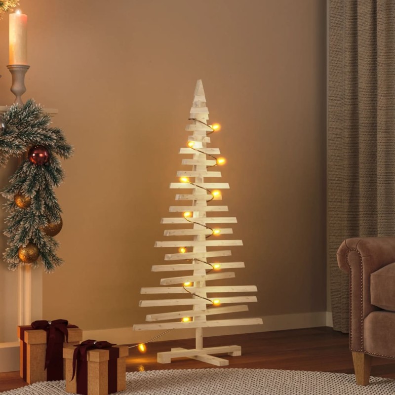 vidaXL Weihnachtsbaum Holz zum Schmücken 120 cm Massivholz Kiefer vidaXL Weihnachtsbaum Holz zum Schmücken 120 cm Massivholz Kiefer