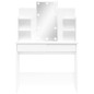 vidaXL Schminktisch mit LED-Leuchten Hochglanz-Weiß 96x40x142 cm vidaXL Schminktisch mit LED-Leuchten Hochglanz-Weiß 96x40x142 cm