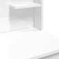 vidaXL Schminktisch mit LED-Leuchten Hochglanz-Weiß 96x40x142 cm vidaXL Schminktisch mit LED-Leuchten Hochglanz-Weiß 96x40x142 cm