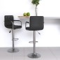 Barhocker 2 Stk. Schwarz Kunstleder Barhocker 2 Stk. Schwarz Kunstleder
