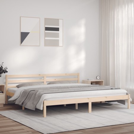 vidaXL Massivholzbett 180x200 cm Kiefer 6FT Super King