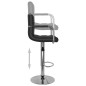 Barhocker 2 Stk. Schwarz Kunstleder Barhocker 2 Stk. Schwarz Kunstleder