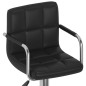 Barhocker 2 Stk. Schwarz Kunstleder Barhocker 2 Stk. Schwarz Kunstleder