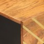 vidaXL Nachttisch Braun und Schwarz Massivholz Mango vidaXL Nachttisch Braun und Schwarz Massivholz Mango