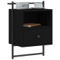 vidaXL Wand-Nachttisch Schwarz 40x30x61 cm Holzwerkstoff vidaXL Wand-Nachttisch Schwarz 40x30x61 cm Holzwerkstoff