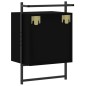 vidaXL Wand-Nachttisch Schwarz 40x30x61 cm Holzwerkstoff vidaXL Wand-Nachttisch Schwarz 40x30x61 cm Holzwerkstoff