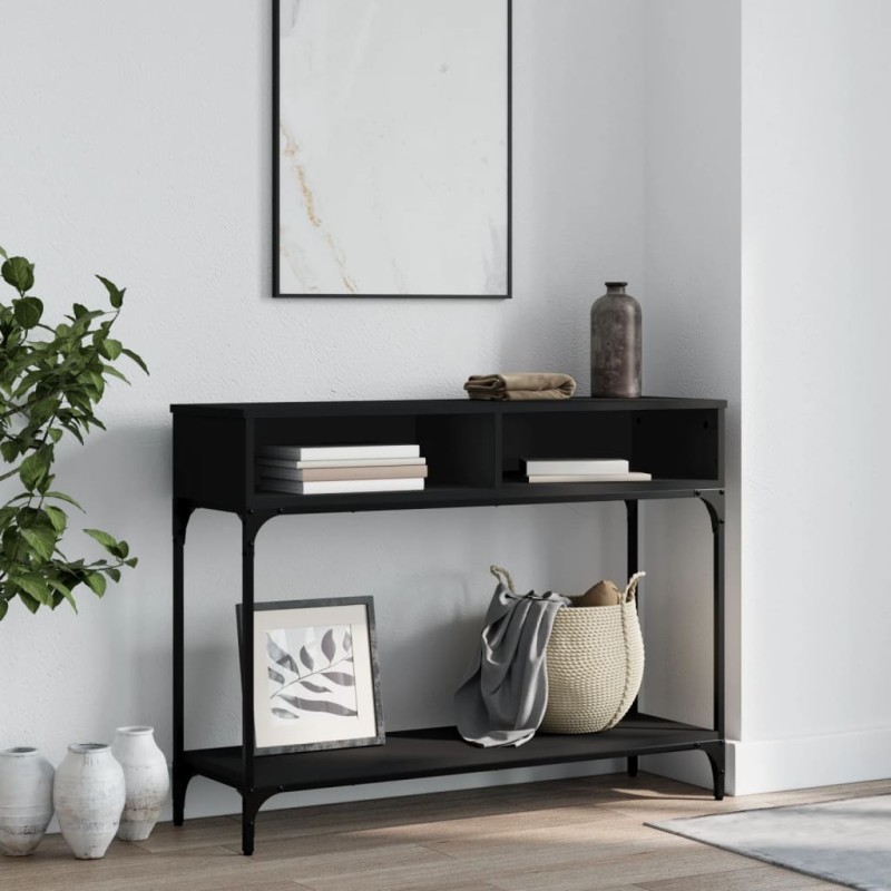 vidaXL Konsolentisch Schwarz 100x30,5x75 cm Holzwerkstoff vidaXL Konsolentisch Schwarz 100x30,5x75 cm Holzwerkstoff