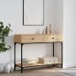 vidaXL Konsolentisch Sonoma-Eiche 100x34,5x75 cm Holzwerkstoff vidaXL Konsolentisch Sonoma-Eiche 100x34,5x75 cm Holzwerkstoff
