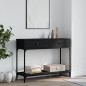 vidaXL Konsolentisch Schwarz 100x34,5x75 cm Holzwerkstoff vidaXL Konsolentisch Schwarz 100x34,5x75 cm Holzwerkstoff