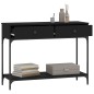 vidaXL Konsolentisch Schwarz 100x34,5x75 cm Holzwerkstoff vidaXL Konsolentisch Schwarz 100x34,5x75 cm Holzwerkstoff